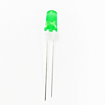 Lysdiod, diffus grön 5mm, 50st