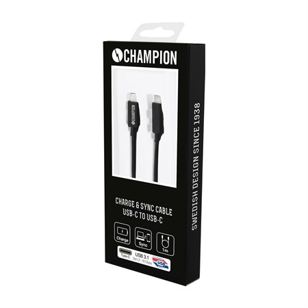 Champion USB-C - C, 3.1, Gen2, 1m