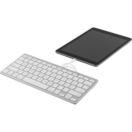 DELTACO lightning-tangentbord för iOS-enheter, MFi, 1m, nordisk layout