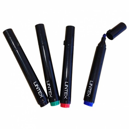 Lintex Skrivtavla pennor ,Blå,röd,grön,svart 4pack.