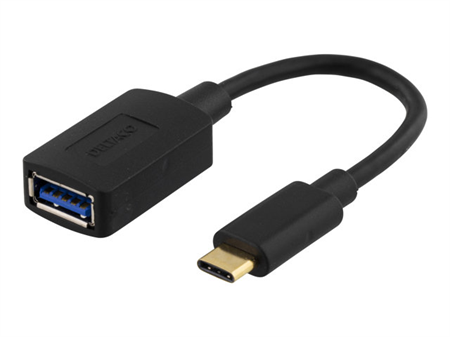 Deltaco USB 3.1 adapter, Gen 1, Typ C hane